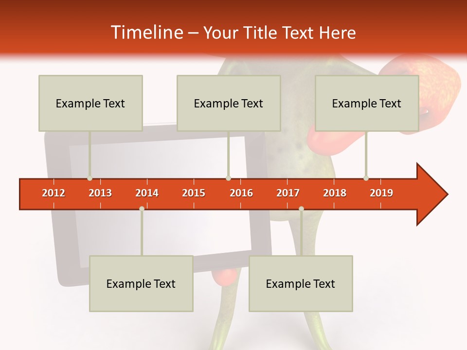Aqua Closeup Eye PowerPoint Template