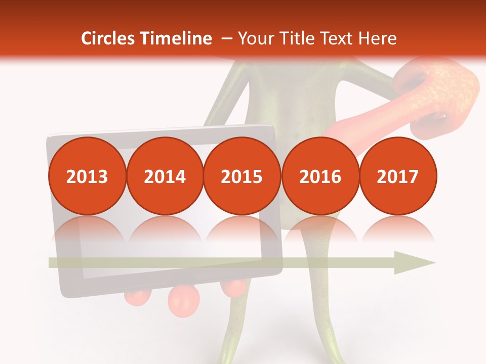 Aqua Closeup Eye PowerPoint Template