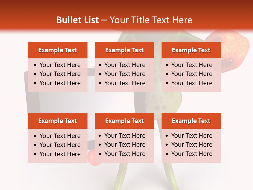 Aqua Closeup Eye PowerPoint Template