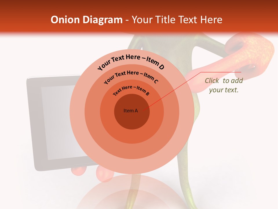 Aqua Closeup Eye PowerPoint Template