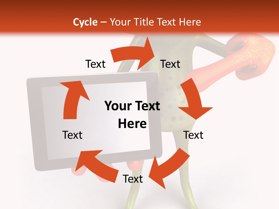 Aqua Closeup Eye PowerPoint Template