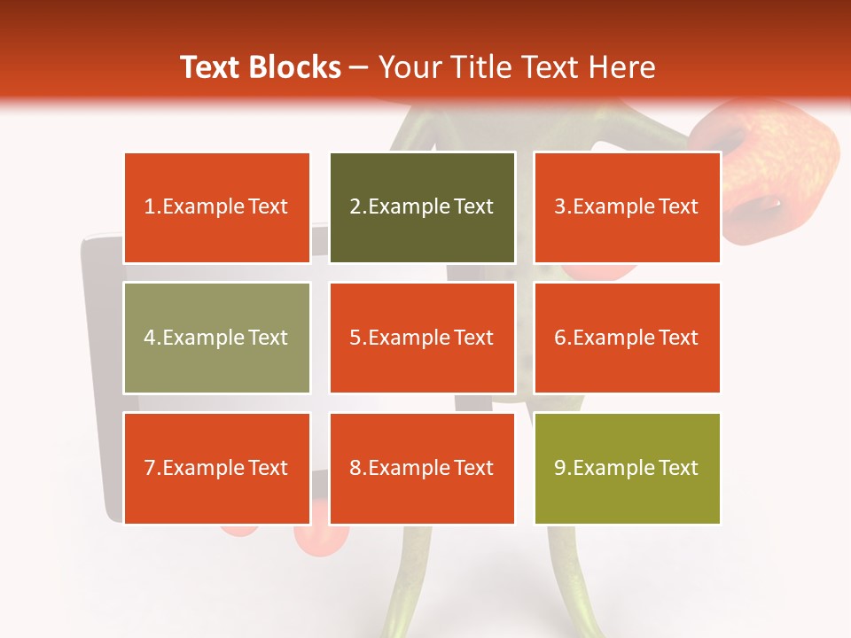 Aqua Closeup Eye PowerPoint Template