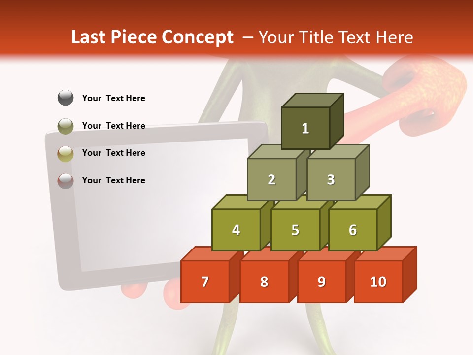 Aqua Closeup Eye PowerPoint Template