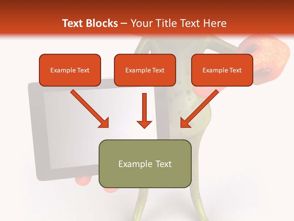 Aqua Closeup Eye PowerPoint Template
