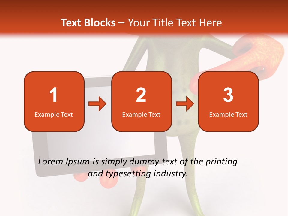 Aqua Closeup Eye PowerPoint Template