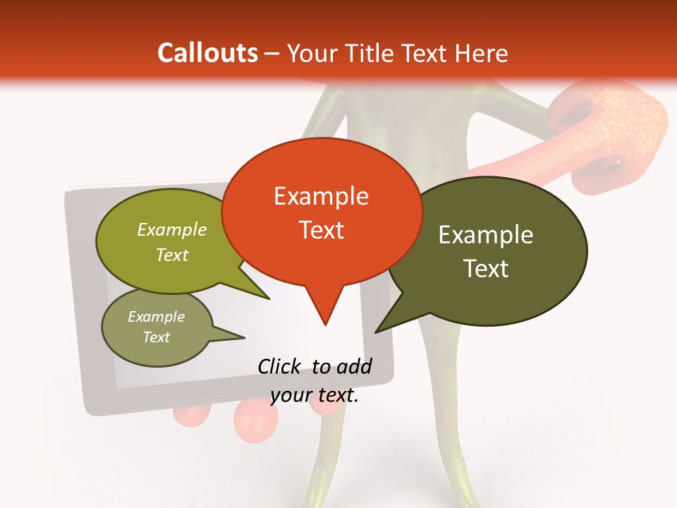 Aqua Closeup Eye PowerPoint Template