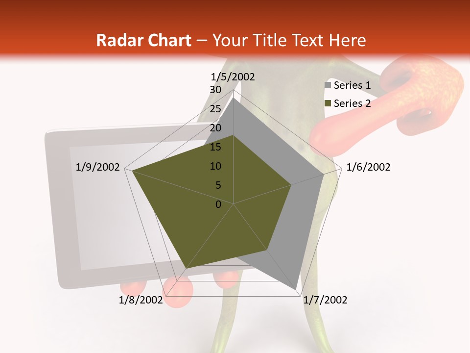 Aqua Closeup Eye PowerPoint Template