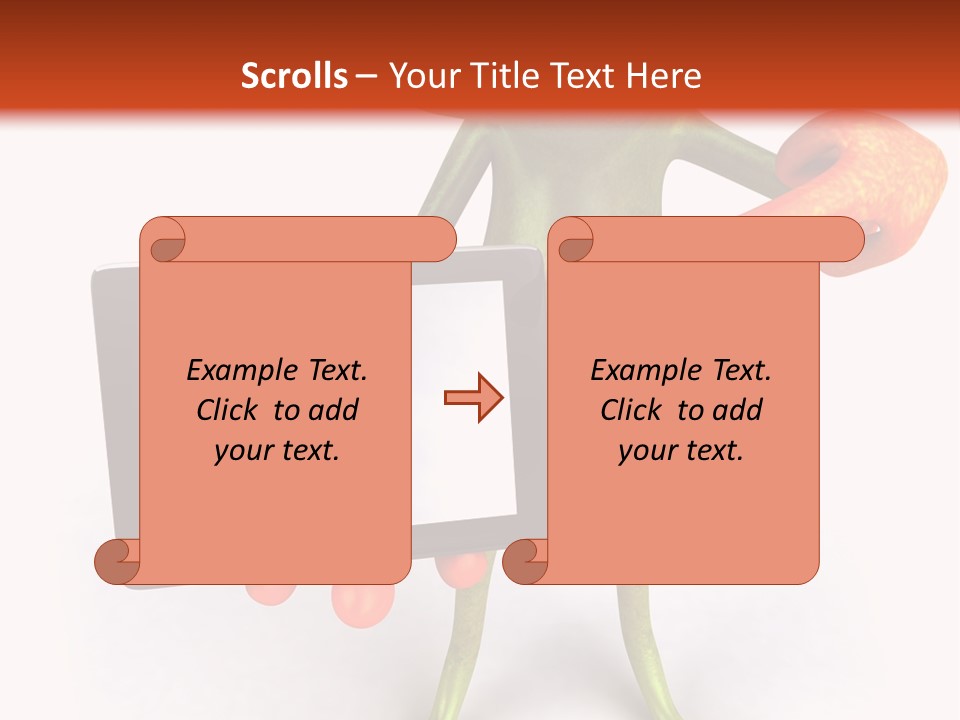 Aqua Closeup Eye PowerPoint Template