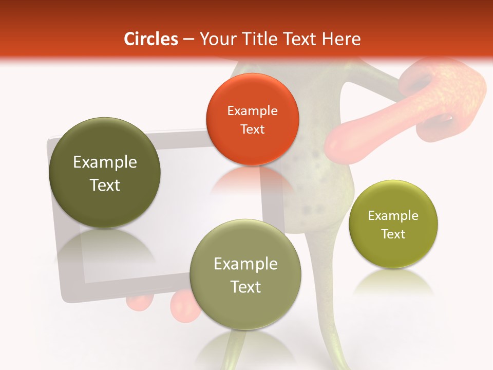 Aqua Closeup Eye PowerPoint Template