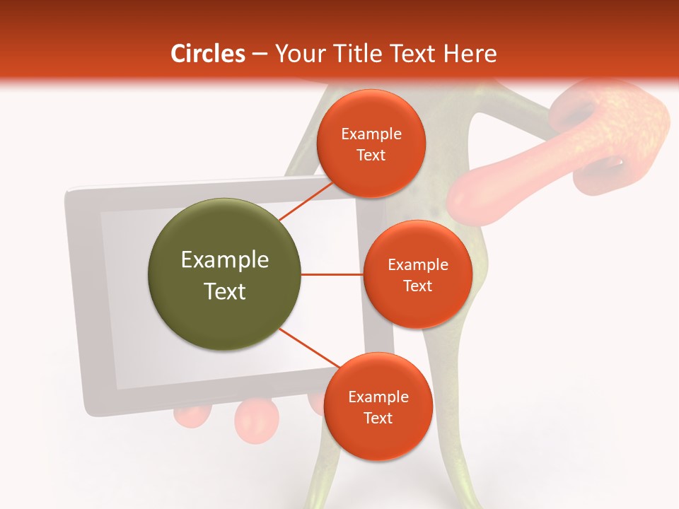 Aqua Closeup Eye PowerPoint Template