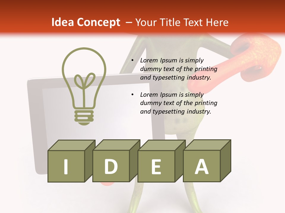 Aqua Closeup Eye PowerPoint Template