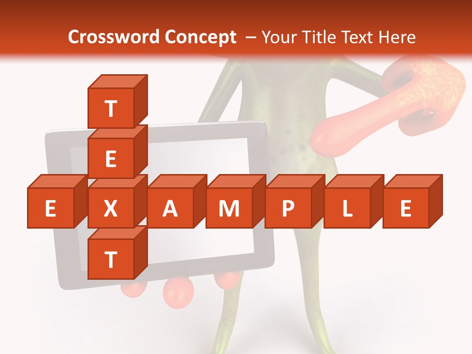 Aqua Closeup Eye PowerPoint Template