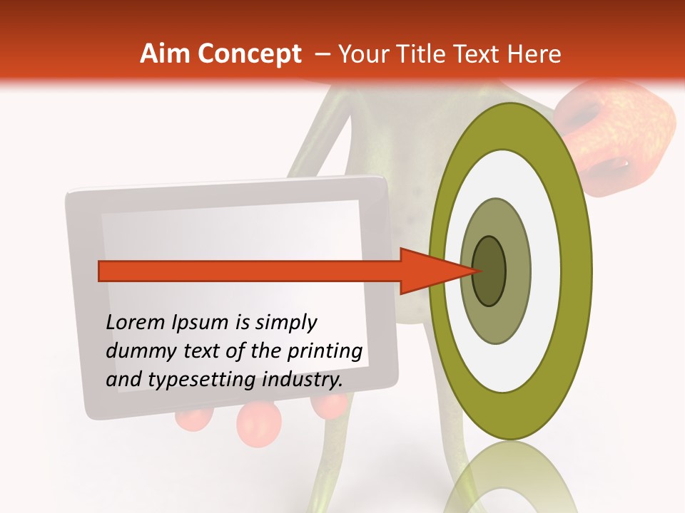 Aqua Closeup Eye PowerPoint Template