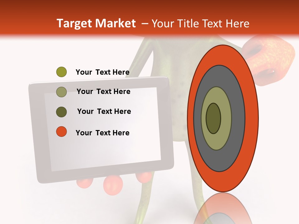 Aqua Closeup Eye PowerPoint Template