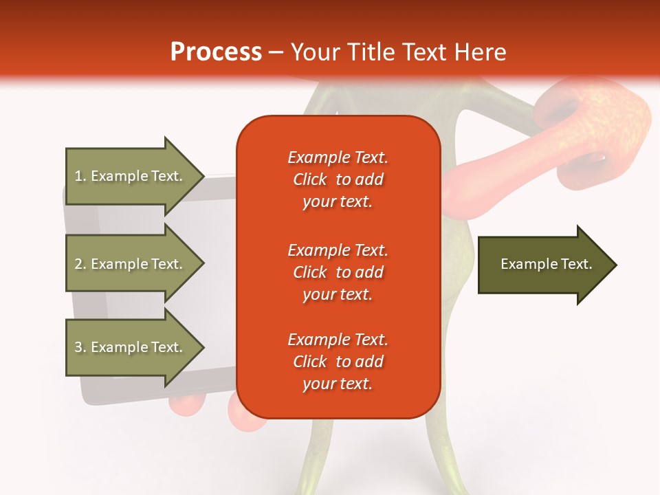 Aqua Closeup Eye PowerPoint Template