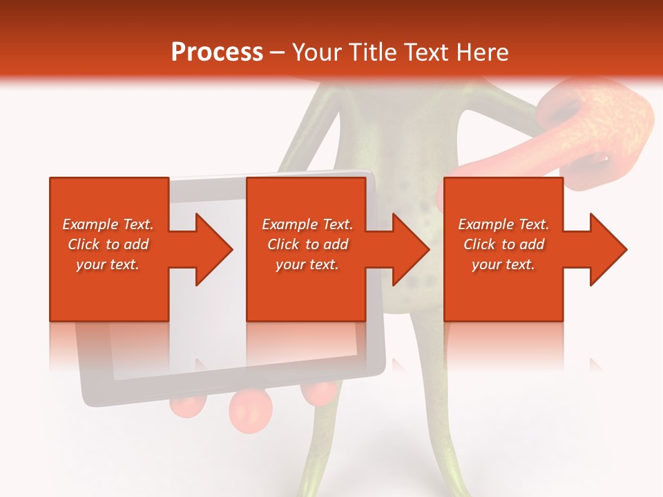 Aqua Closeup Eye PowerPoint Template
