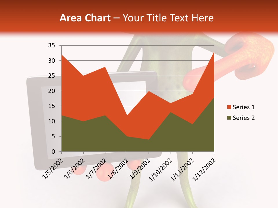 Aqua Closeup Eye PowerPoint Template