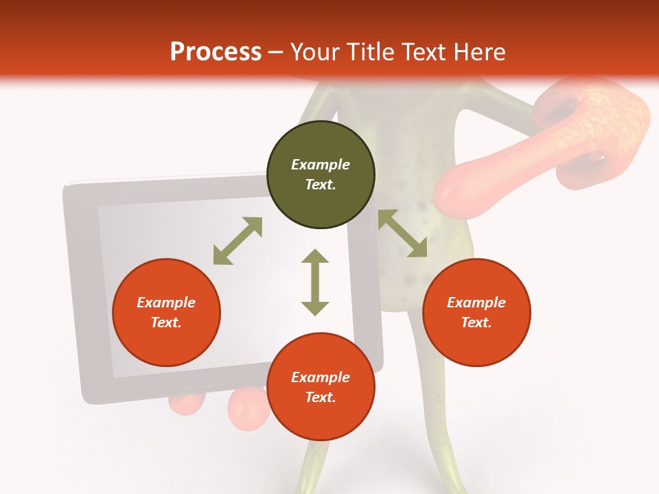 Aqua Closeup Eye PowerPoint Template