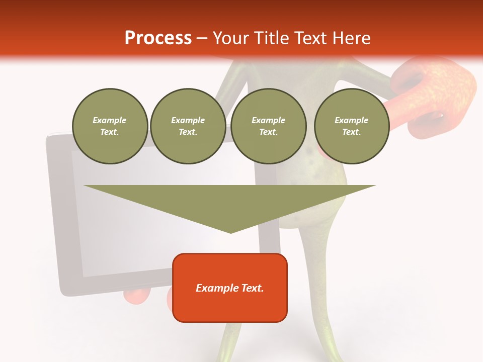 Aqua Closeup Eye PowerPoint Template