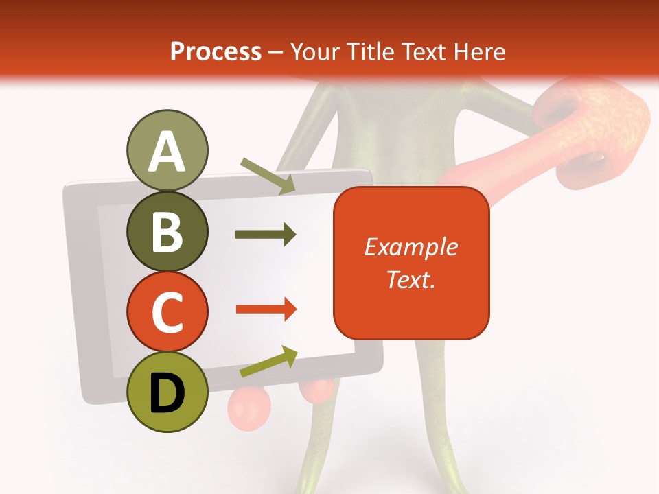 Aqua Closeup Eye PowerPoint Template