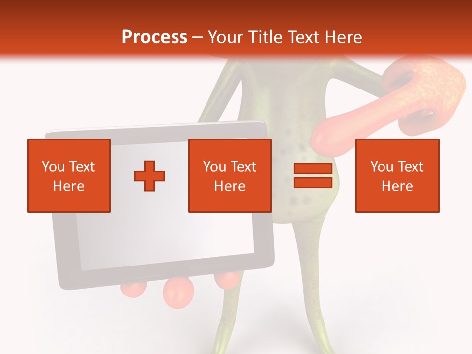 Aqua Closeup Eye PowerPoint Template