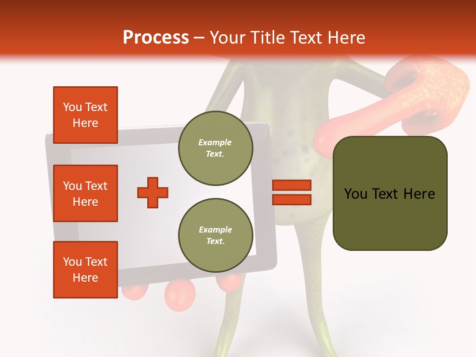 Aqua Closeup Eye PowerPoint Template
