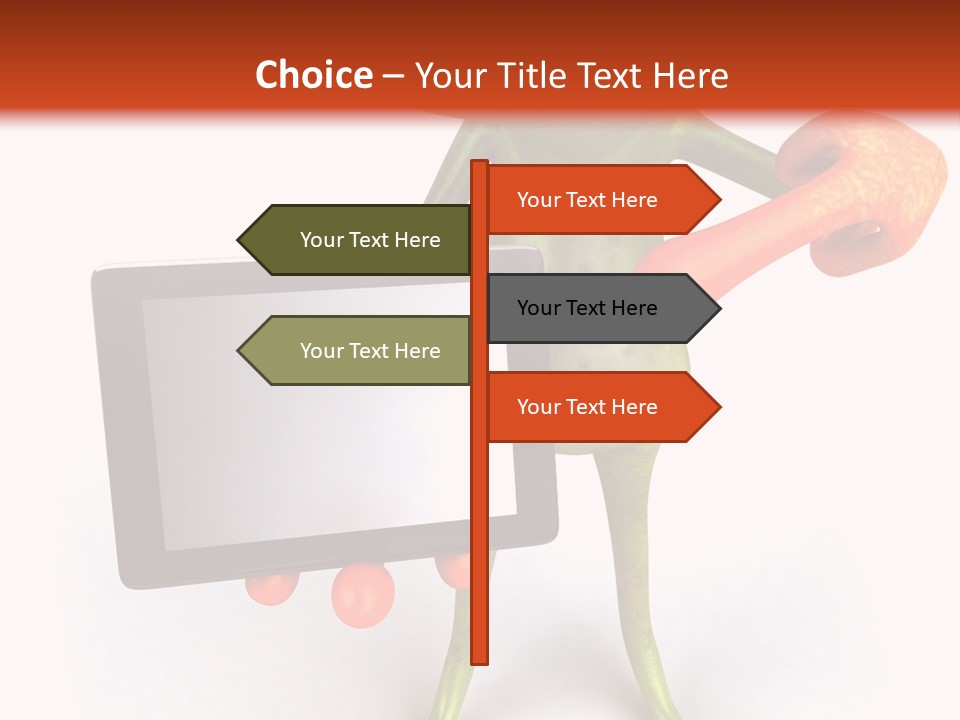 Aqua Closeup Eye PowerPoint Template