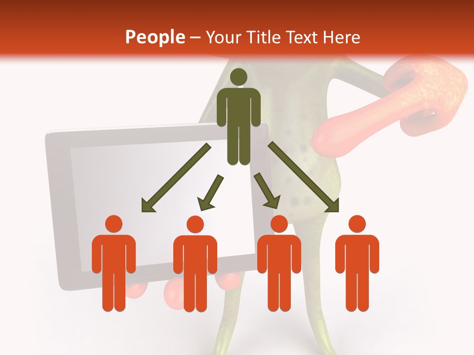 Aqua Closeup Eye PowerPoint Template