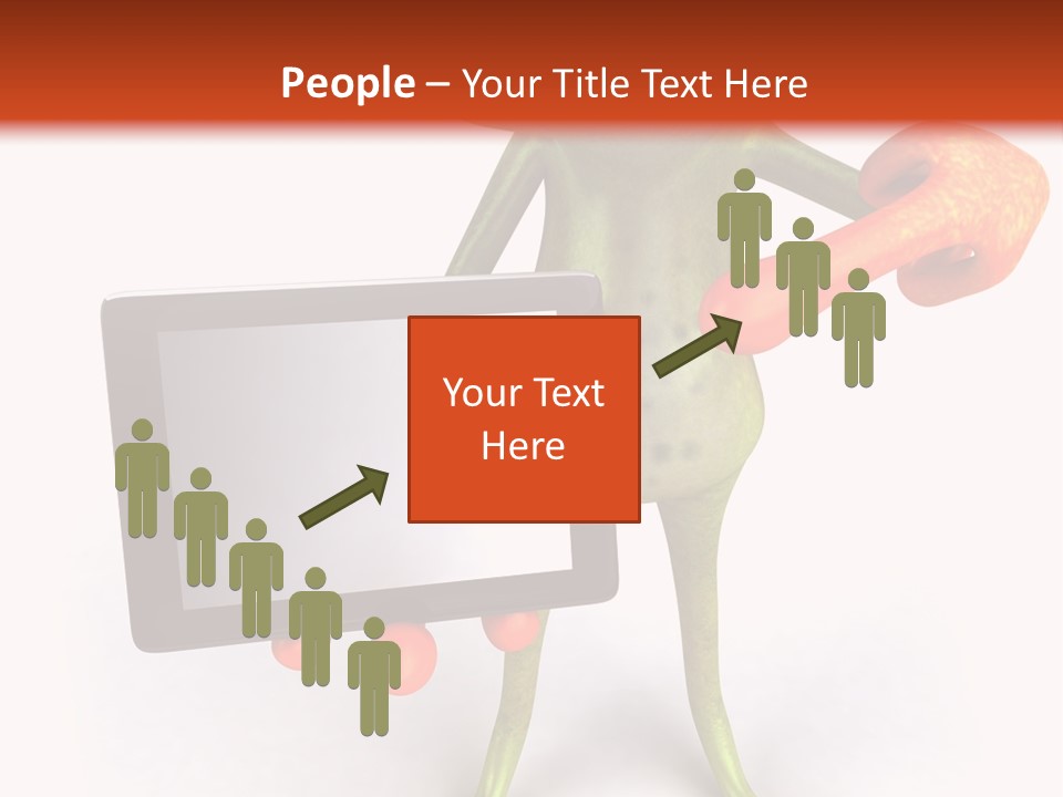 Aqua Closeup Eye PowerPoint Template