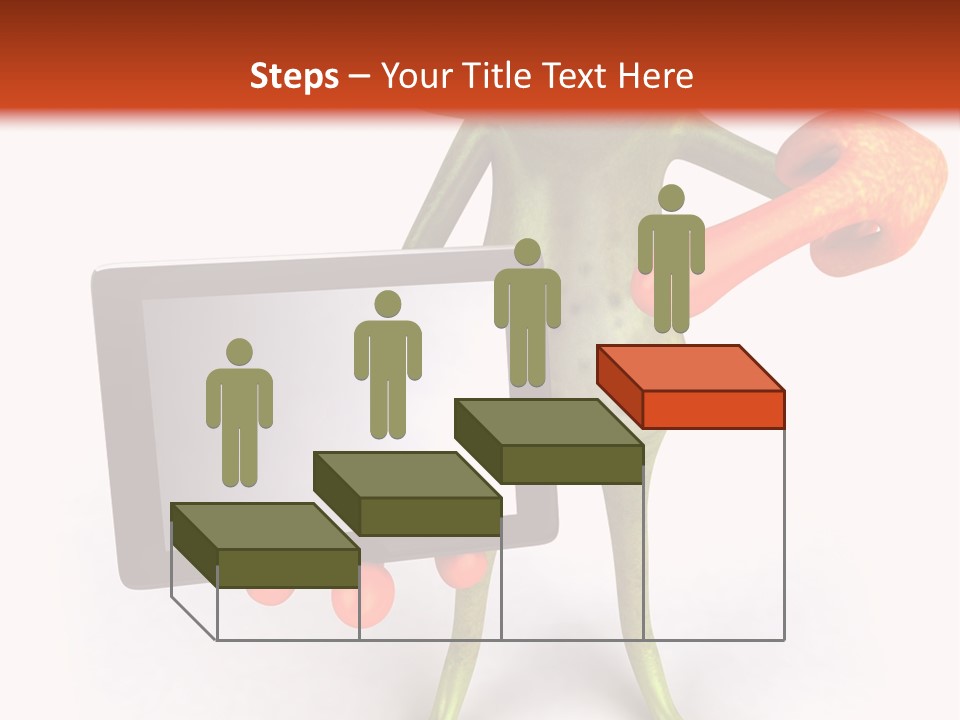 Aqua Closeup Eye PowerPoint Template