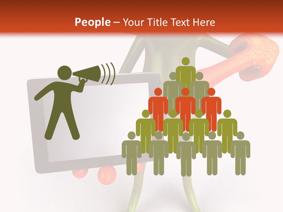 Aqua Closeup Eye PowerPoint Template