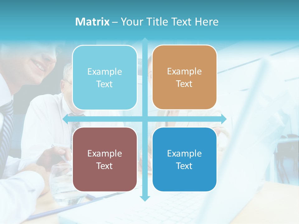 Laptop Executive Aged PowerPoint Template