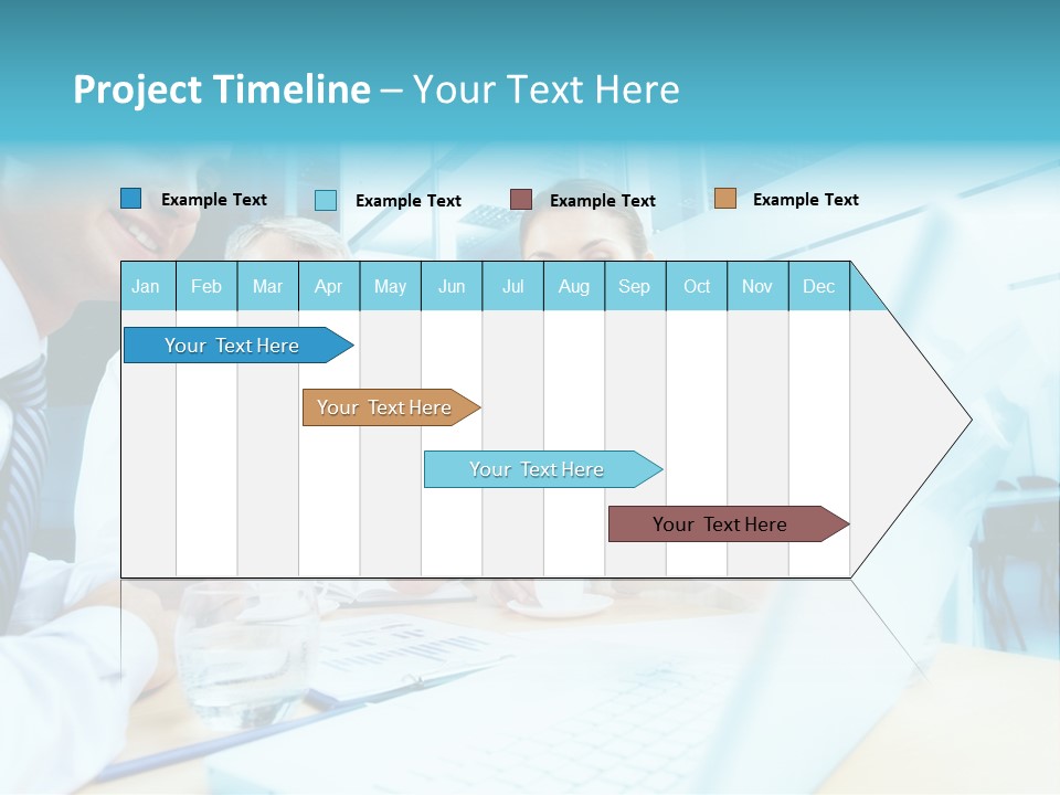 Laptop Executive Aged PowerPoint Template