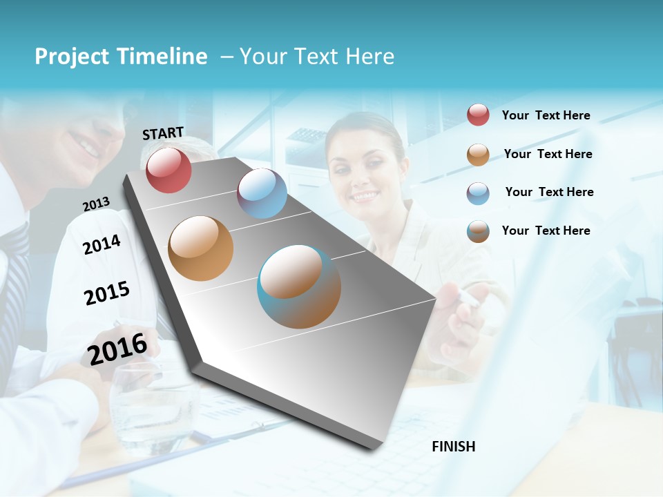 Laptop Executive Aged PowerPoint Template