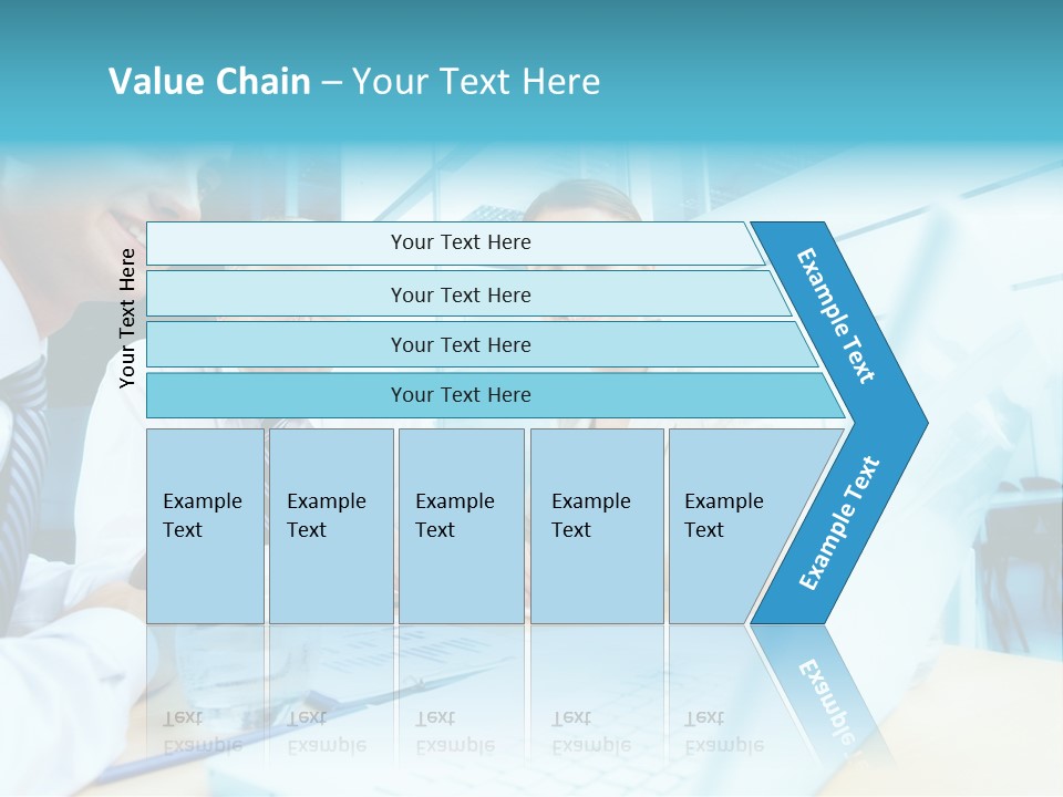 Laptop Executive Aged PowerPoint Template