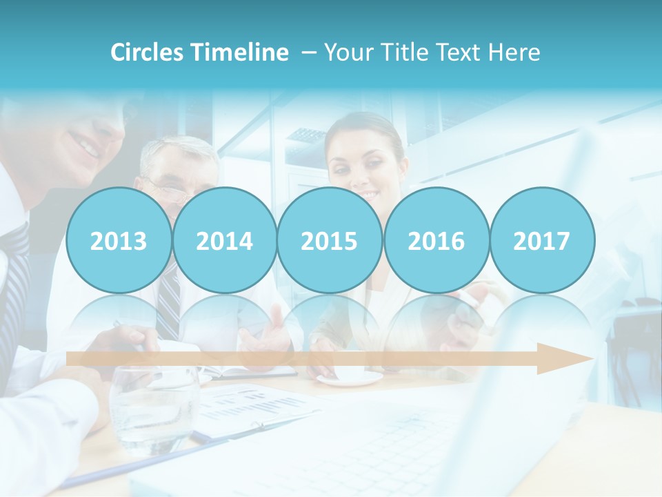 Laptop Executive Aged PowerPoint Template