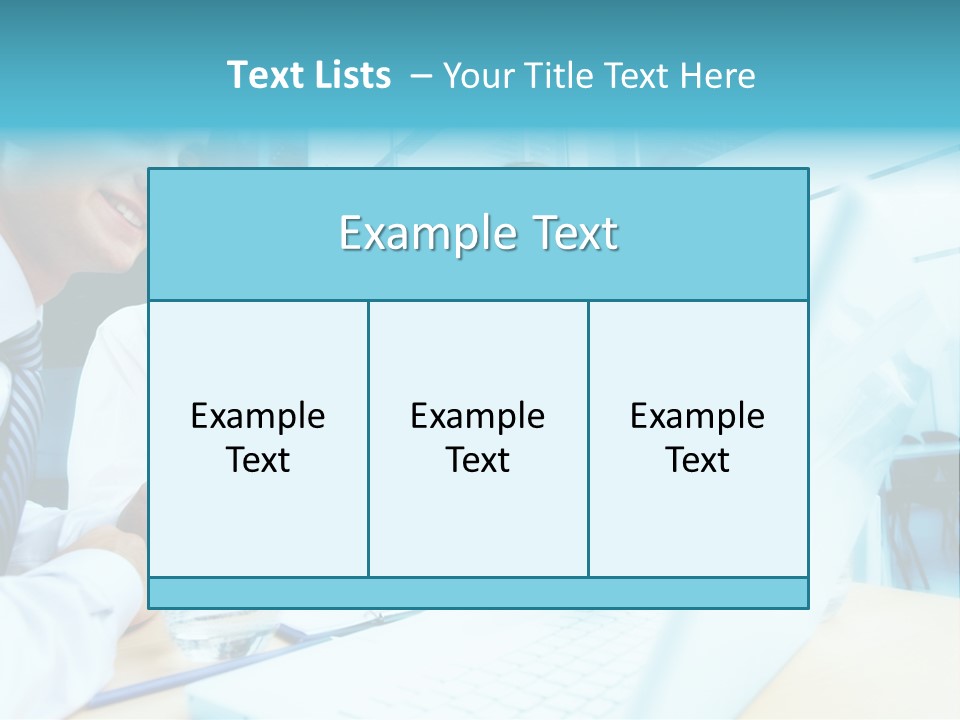 Laptop Executive Aged PowerPoint Template