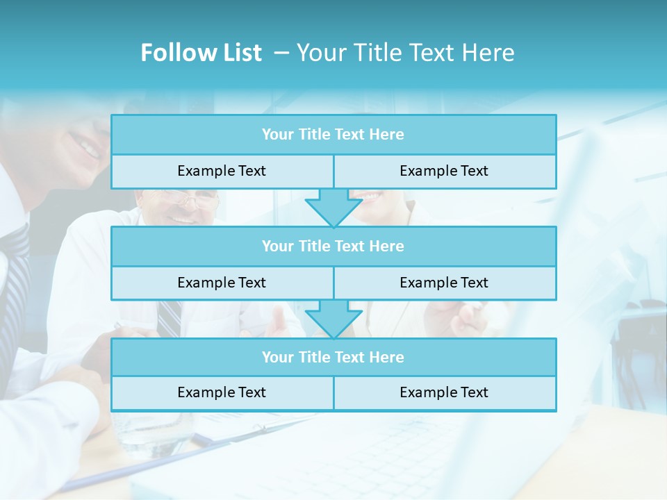 Laptop Executive Aged PowerPoint Template