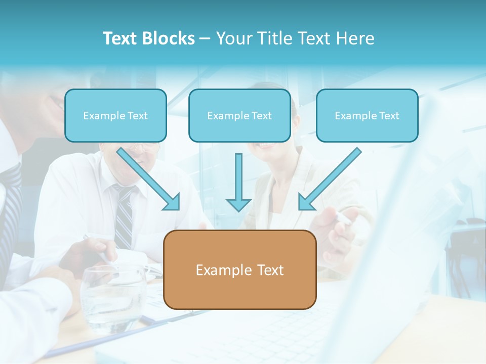 Laptop Executive Aged PowerPoint Template