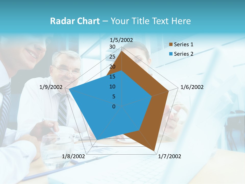 Laptop Executive Aged PowerPoint Template
