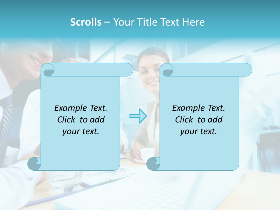 Laptop Executive Aged PowerPoint Template