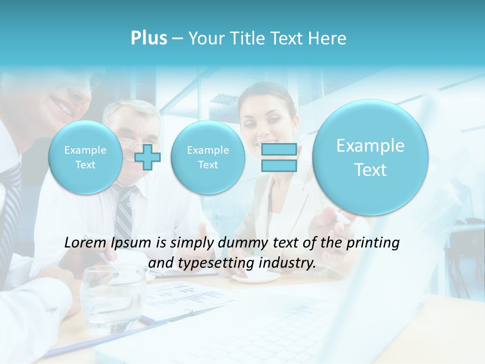 Laptop Executive Aged PowerPoint Template
