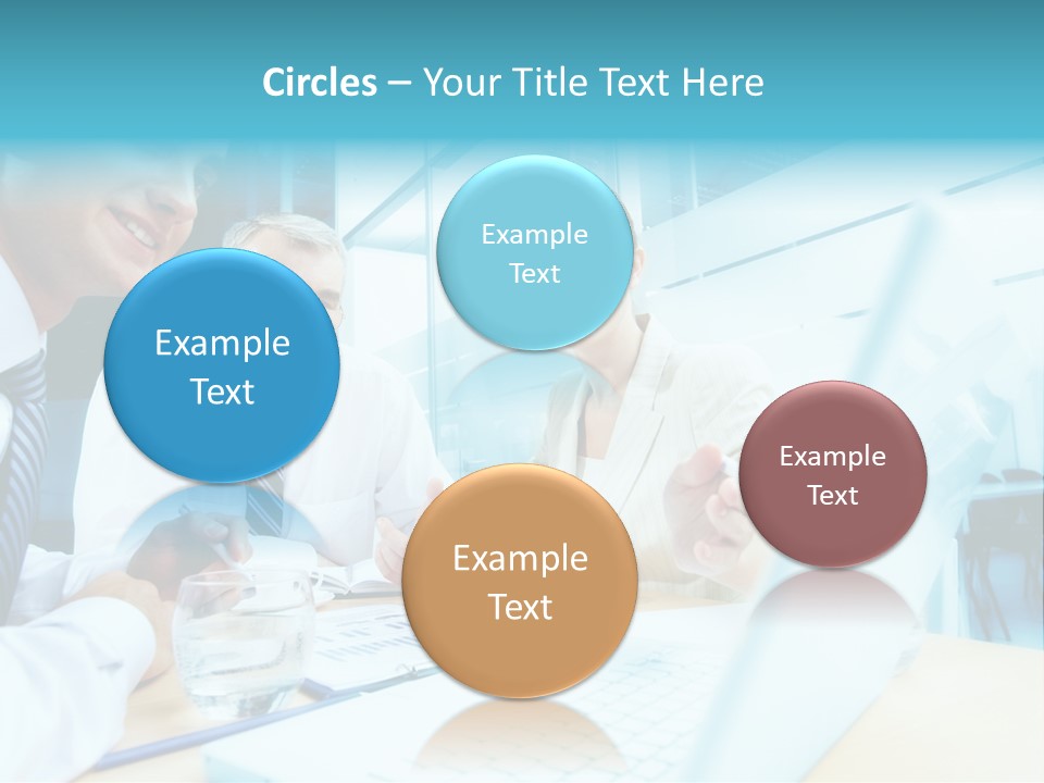 Laptop Executive Aged PowerPoint Template