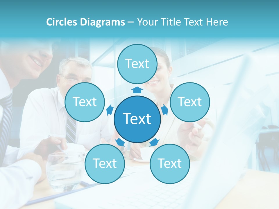 Laptop Executive Aged PowerPoint Template