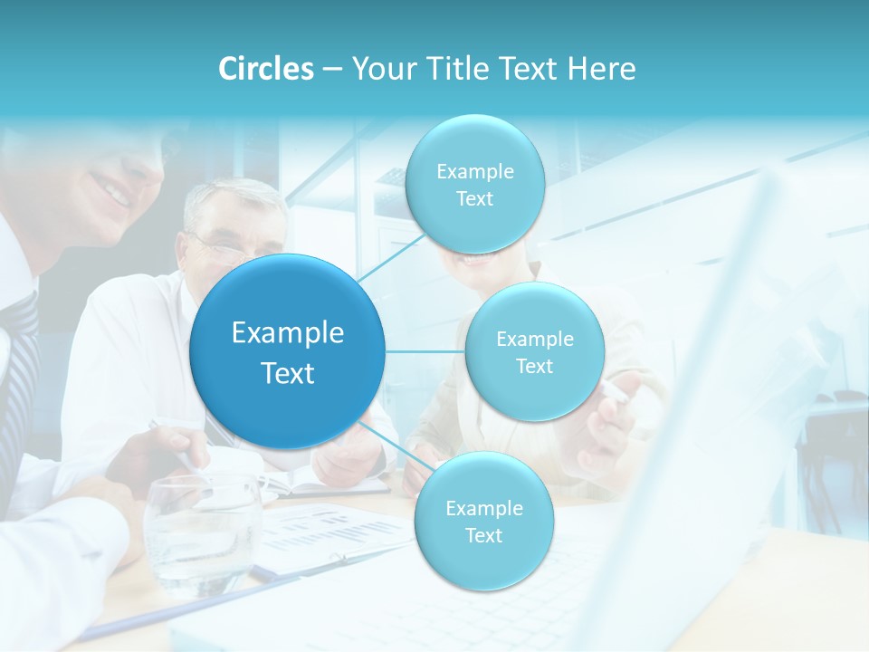 Laptop Executive Aged PowerPoint Template