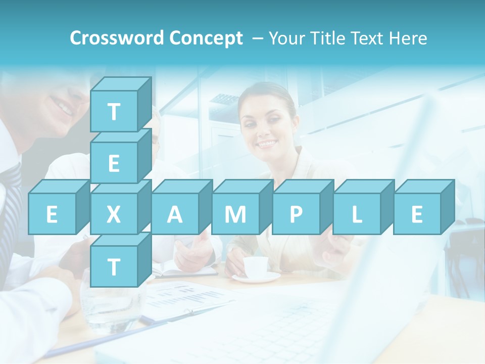 Laptop Executive Aged PowerPoint Template