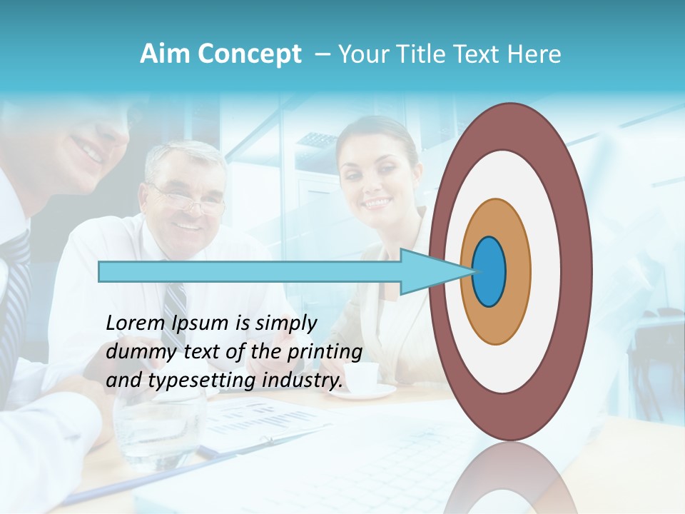 Laptop Executive Aged PowerPoint Template