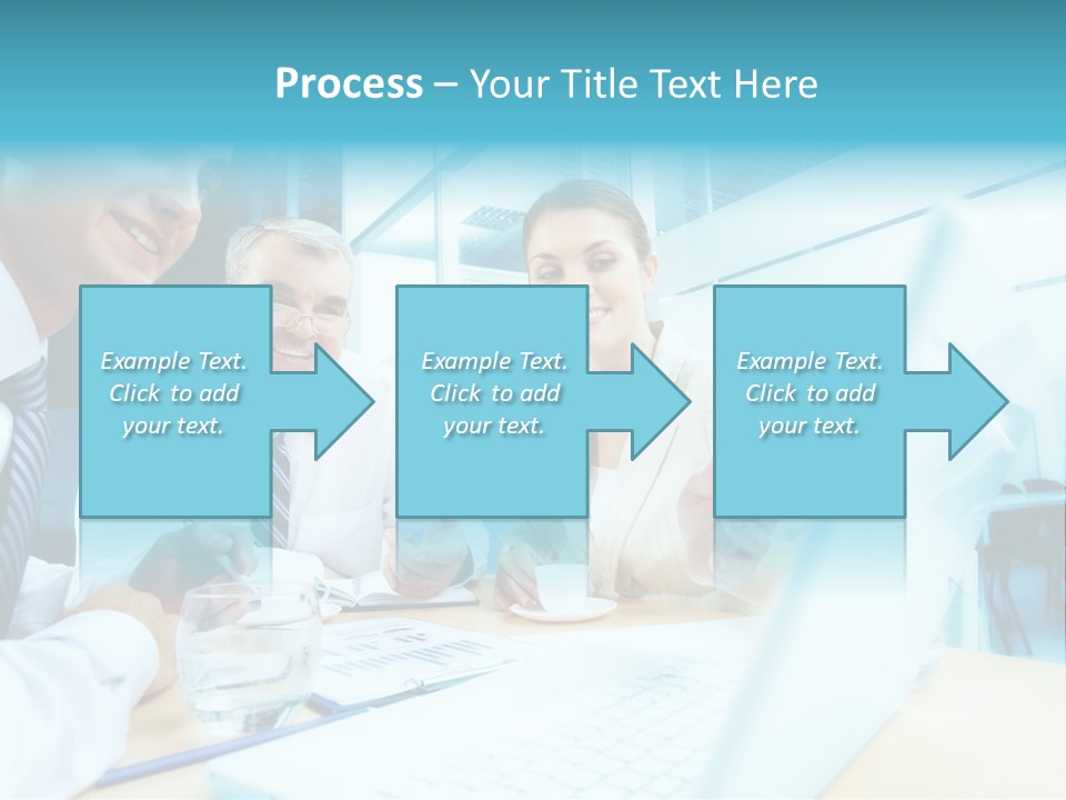Laptop Executive Aged PowerPoint Template