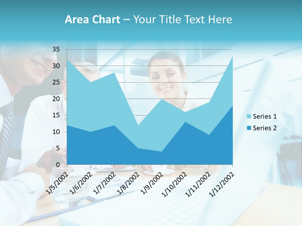 Laptop Executive Aged PowerPoint Template