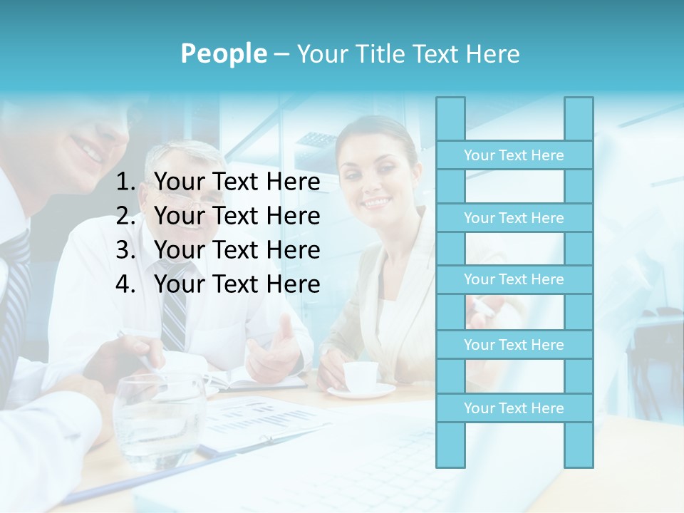 Laptop Executive Aged PowerPoint Template